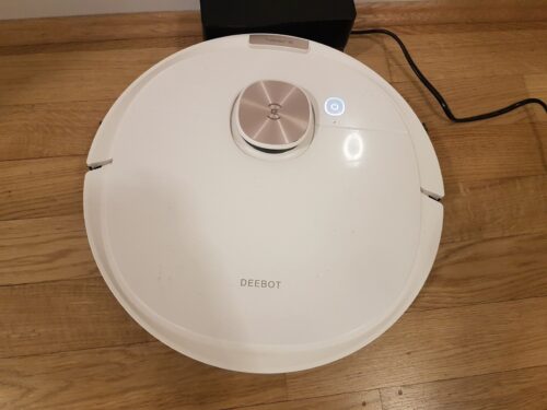 ECOVACS DEEBOT T9 Roboterstaubsauger mit Wischfunktion, 3000 PA, 3D-Hinderniserkennung, Saugroboter mit 175 min Akku, Alexa, weiß photo review